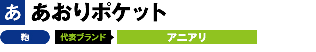 あおりポケット 鞄 代表ブランド アニアリ