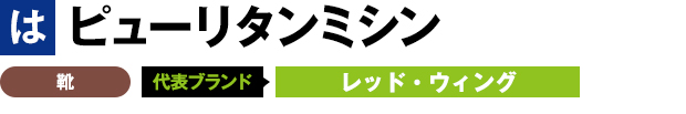 ピューリタンミシン 靴 代表ブランド レッド・ウィング