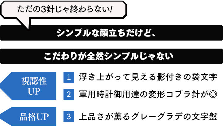 マッキントッシュ フィロソフィー ウオッチのこだわりポイントはこの３つ