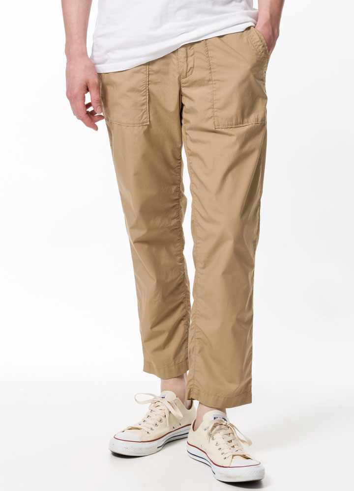 グリーンレーベル リラクシングのタイプライター ベイカーパンツ