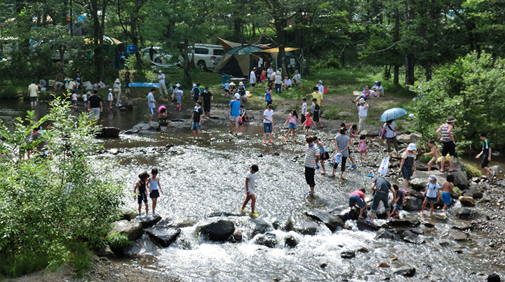 長野県：戸隠キャンプ場