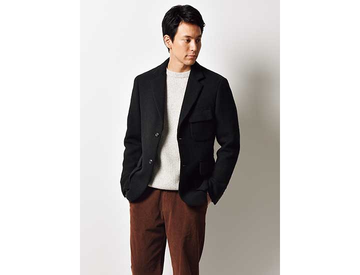 NIGELCABOURNのマロリージャケットモデル着用画像