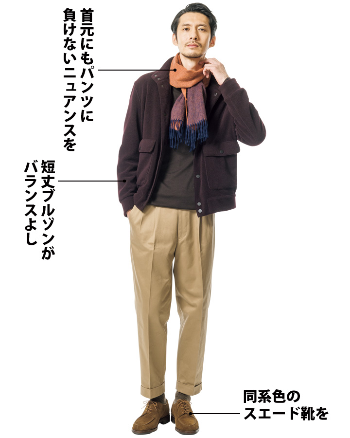 トレンドシルエットなのに男らしさと風格がムンムン！