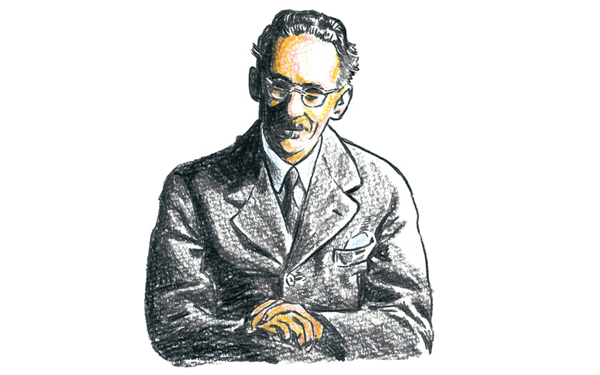 バーナード・リーチ 似顔絵