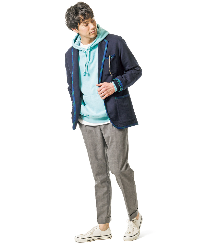 ROWING BLAZERS×BEAMS PLUS　ローイング ブレザーズ×ビームス プラスのスウェットブレザー×パーカー