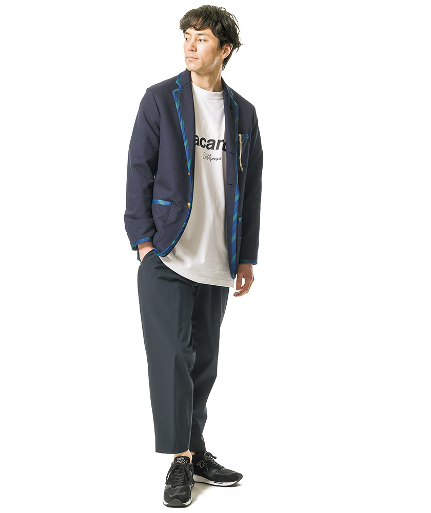 ROWING BLAZERS×BEAMS PLUS　ローイング ブレザーズ×ビームス プラスのスウェットブレザー×Tシャツ