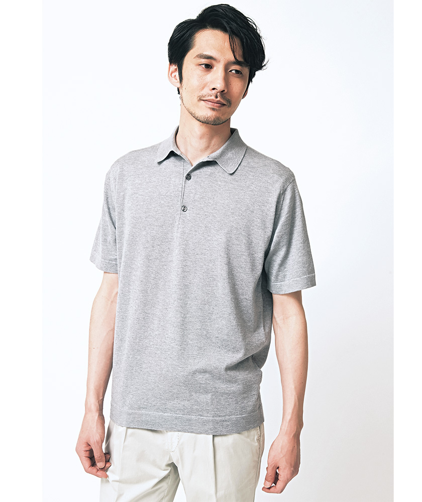 JOHN SMEDLEY　ジョン スメドレーのマイクロフト　着用