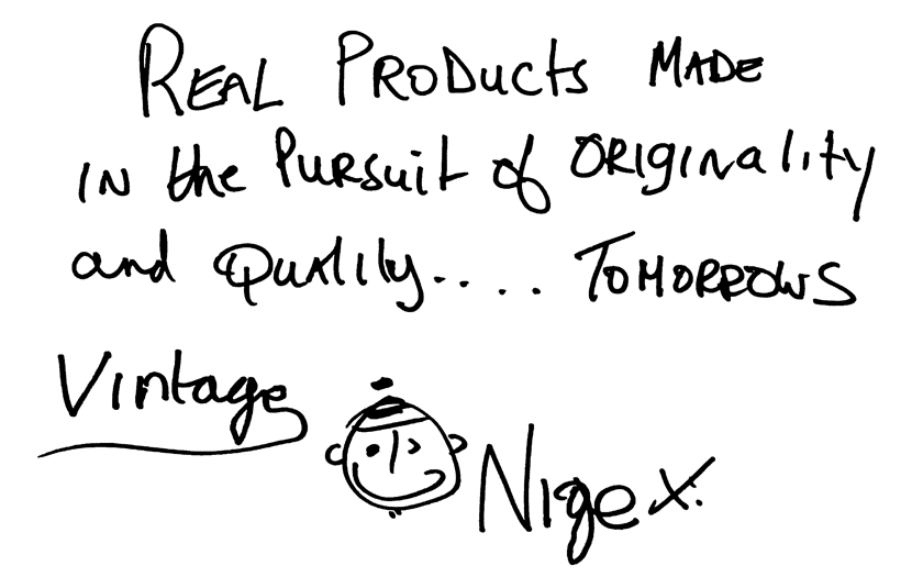 ナイジェル・ケーボン直筆メッセージ