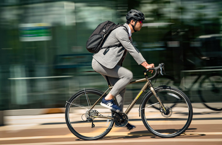 自転車 山 新