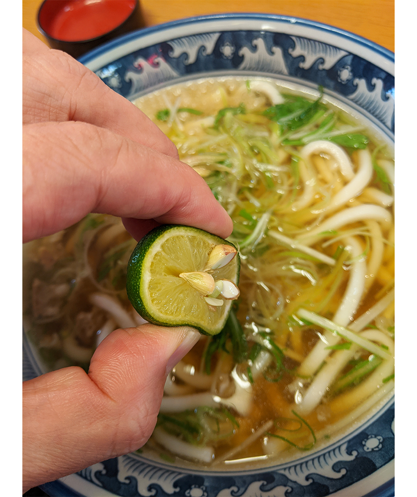 麦の城のかすうどん