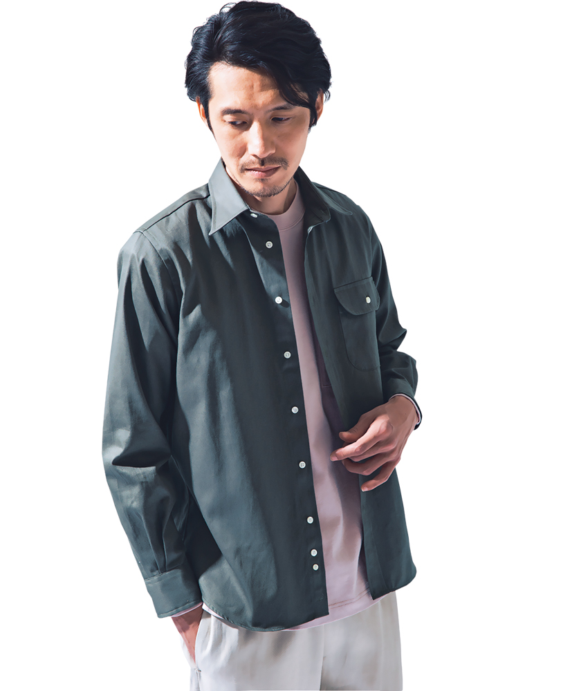 INDIVIDUALIZED SHIRTS インディビジュアライズド シャツ ミリタリー ツイルシャツ