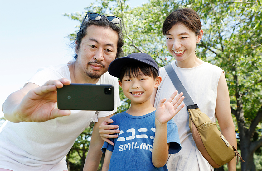 スタイリスト金江朱さんとご家族