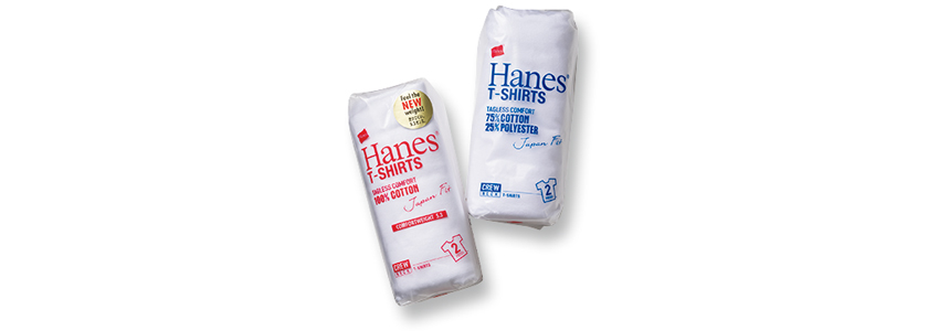 Hanes　パックＴシャツ