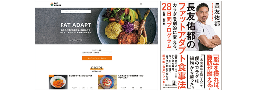 長友佑都のファットアダプト食事法　幻冬舎　ファットアダプト　ウェブサイト