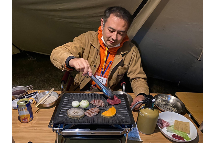 夕食 鹿肉料理