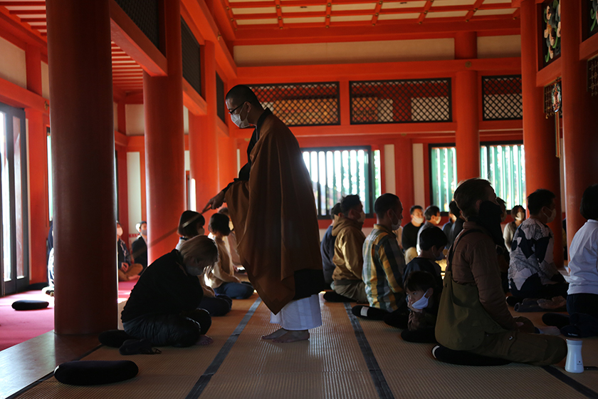 毛越寺 座禅体験