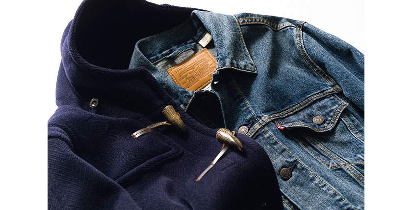 OLD ENGLAND オールド イングランド duffel coat Levi's リーバイス denim jacket