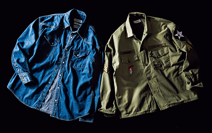 marka×ARKnets マーカ×アークネッツ J.L.ユーティリティ シャツ REMI RELIEF×ARKnets レミレリーフ×アークネッツ デニム ウエスタン ビッグシャツ