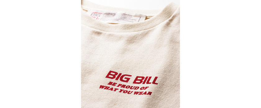 BIG BILL ビッグビルのバックフロッキーTee