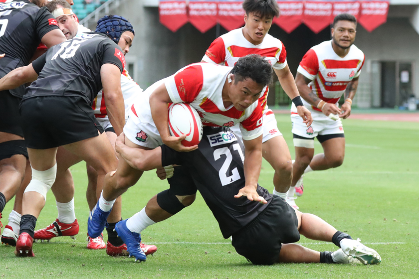 ラグビー日本代表とサンウルブズとの試合では途中出場したHO堀越康介も躍動