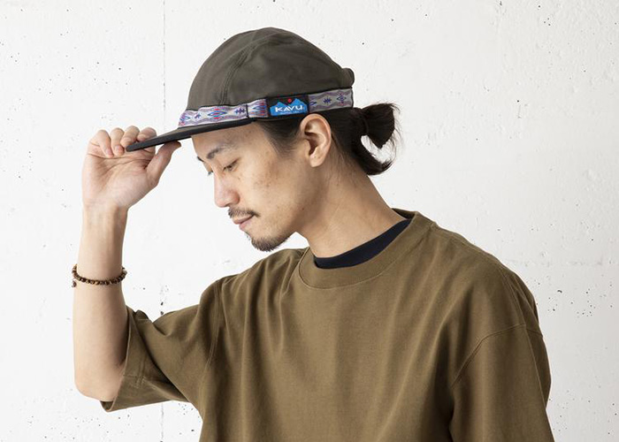 白 フリル付 KAVU カブー ストラップ キャップ ピンク - 通販 - spiamericas.com