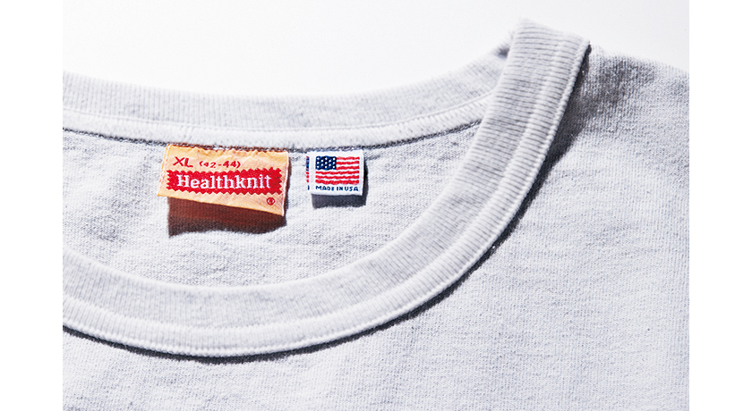 HEALTHKNIT ヘルスニットのMADE IN U.S.A. クルーネック 半袖ポケットＴシャツ