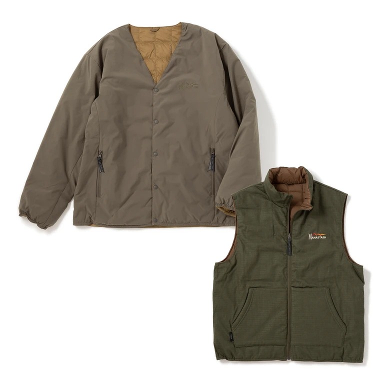SALE／103%OFF】 リバーシブルベスト taion × manastashコラボ ベスト 
