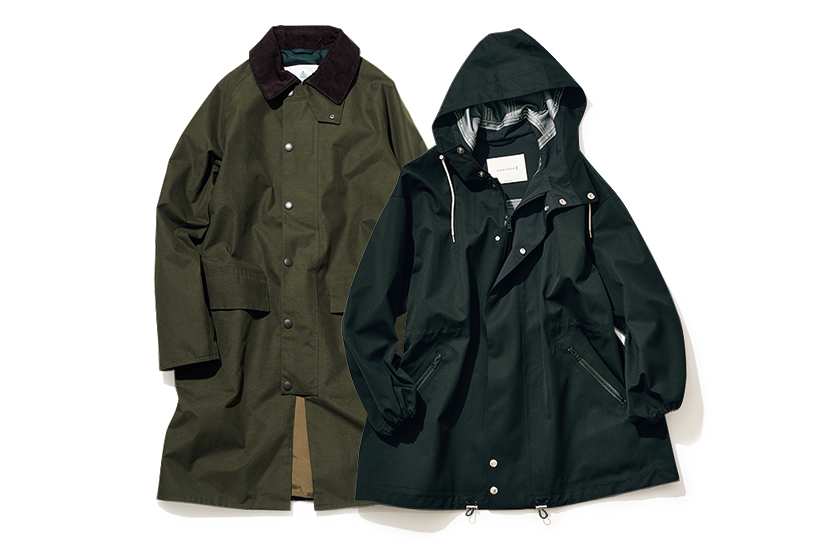 MACKINTOSH for EDIFICE マッキントッシュ フォー エディフィスの別注 SKYE PARKA ショートモッズコートとBARBOUR バブアーのウォータープルーフ バーレイSL