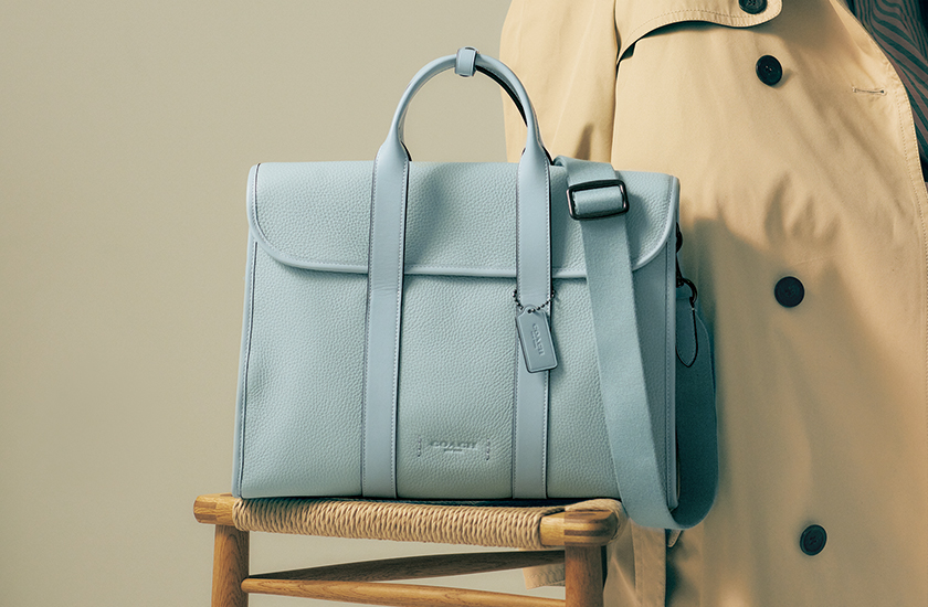 COACH コーチのゴッサム ポートフォリオ アクア