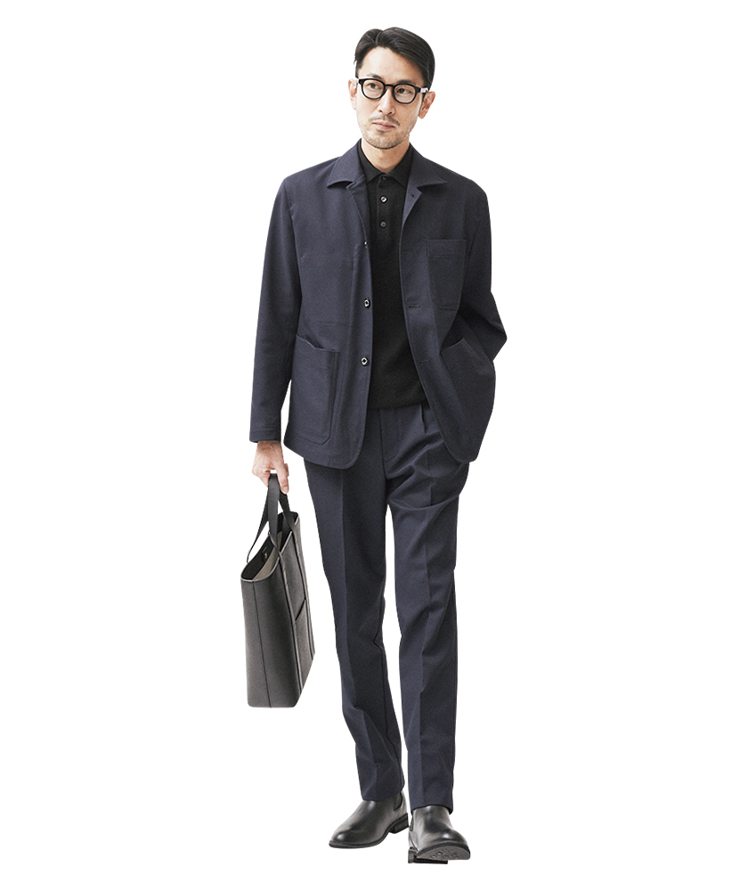 MACKINTOSH PHILOSOPHY Begin マッキントッシュ フィロソフィー×ビギン トロッタージャケット#000 BRITISH WORK JACKET 1 TUCK TROUSERS