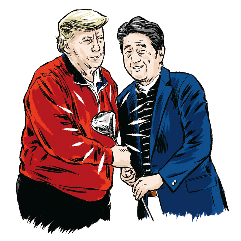 安倍元首相とトランプ前大統領