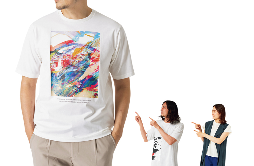 アバハウス デザインワークスのフランス風景デザイン フォトＴシャツ