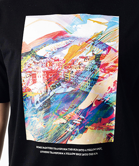 アバハウス デザインワークスのフランス風景デザイン フォトＴシャツ