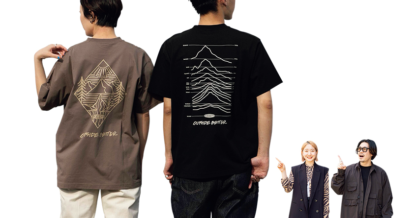 キーン×アーバンリサーチのアウトサイドベター プリントTシャツ