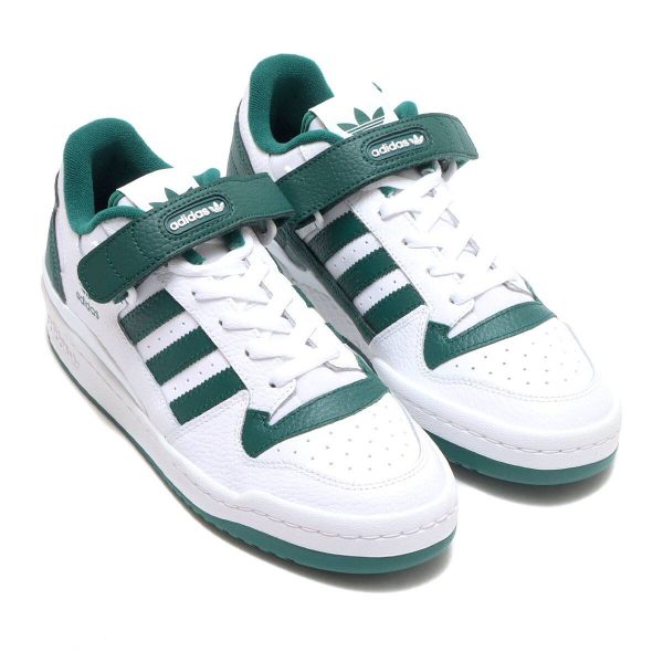 adidas FORUM LOW WHITE/COLLEGE GREEN/