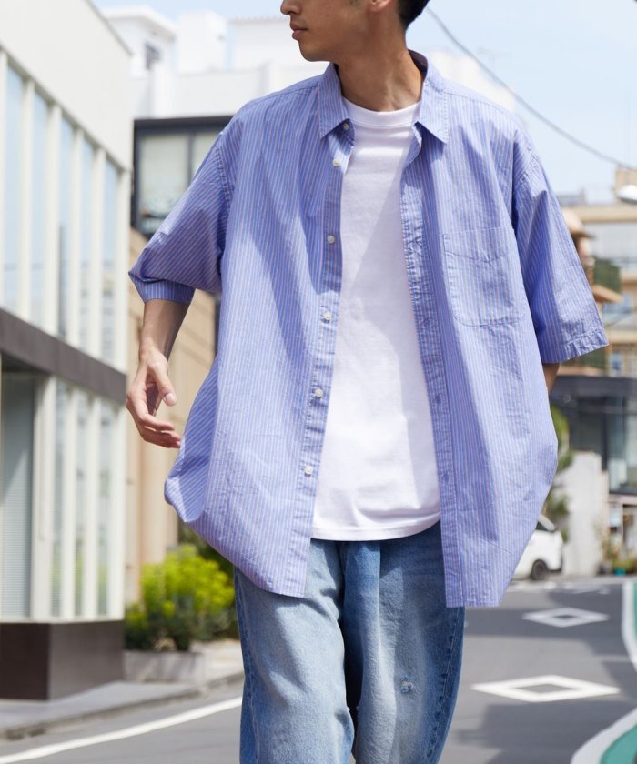 FREAK'S STORE リラックスフィット レギュラーカラー 半袖シャツ