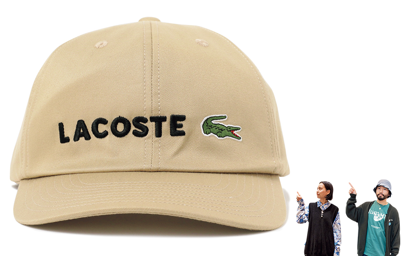 LACOSTE×BEAMS ラコステ×ビームスのロゴキャップ