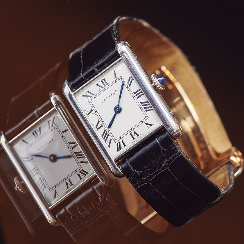 Cartier 1970年代 カルティエの タンク プラチナ