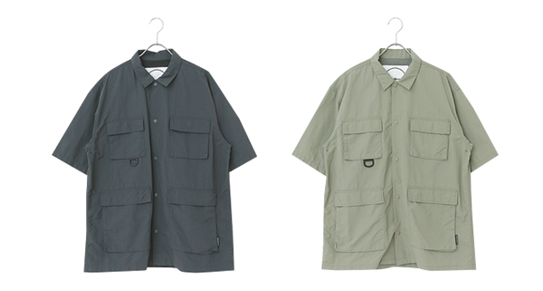 バーラップアウトフィッター×アーバンリサーチ ドアーズのサプレックス ナイロン シャツ