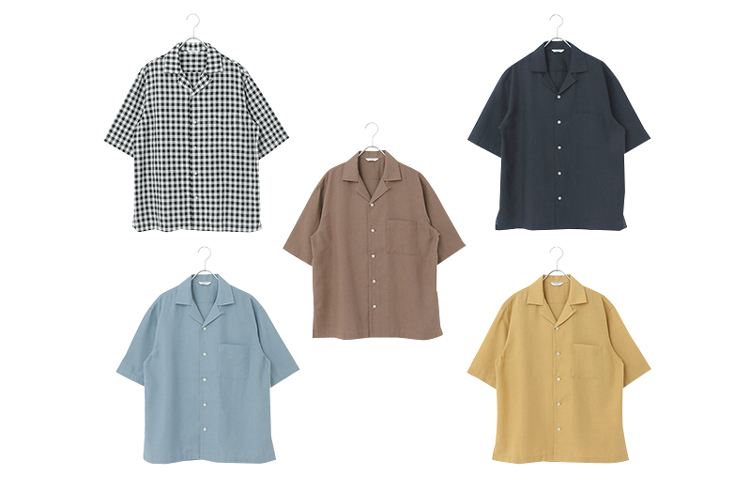 アーバンリサーチ ドアーズのUR TECH 高機能リネンオープンカラーシャツ