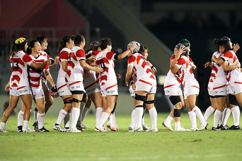 10月開幕のラグビーワールドカップに向けて強化が進む15人制女子日本代表