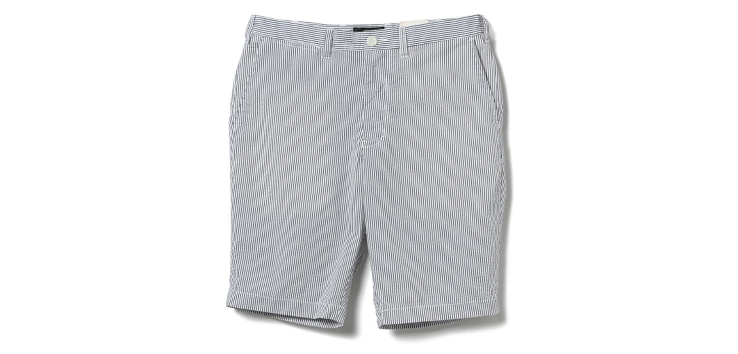BEAMS PLUS / COOLMAX（R）シアサッカー アイビー ショーツ