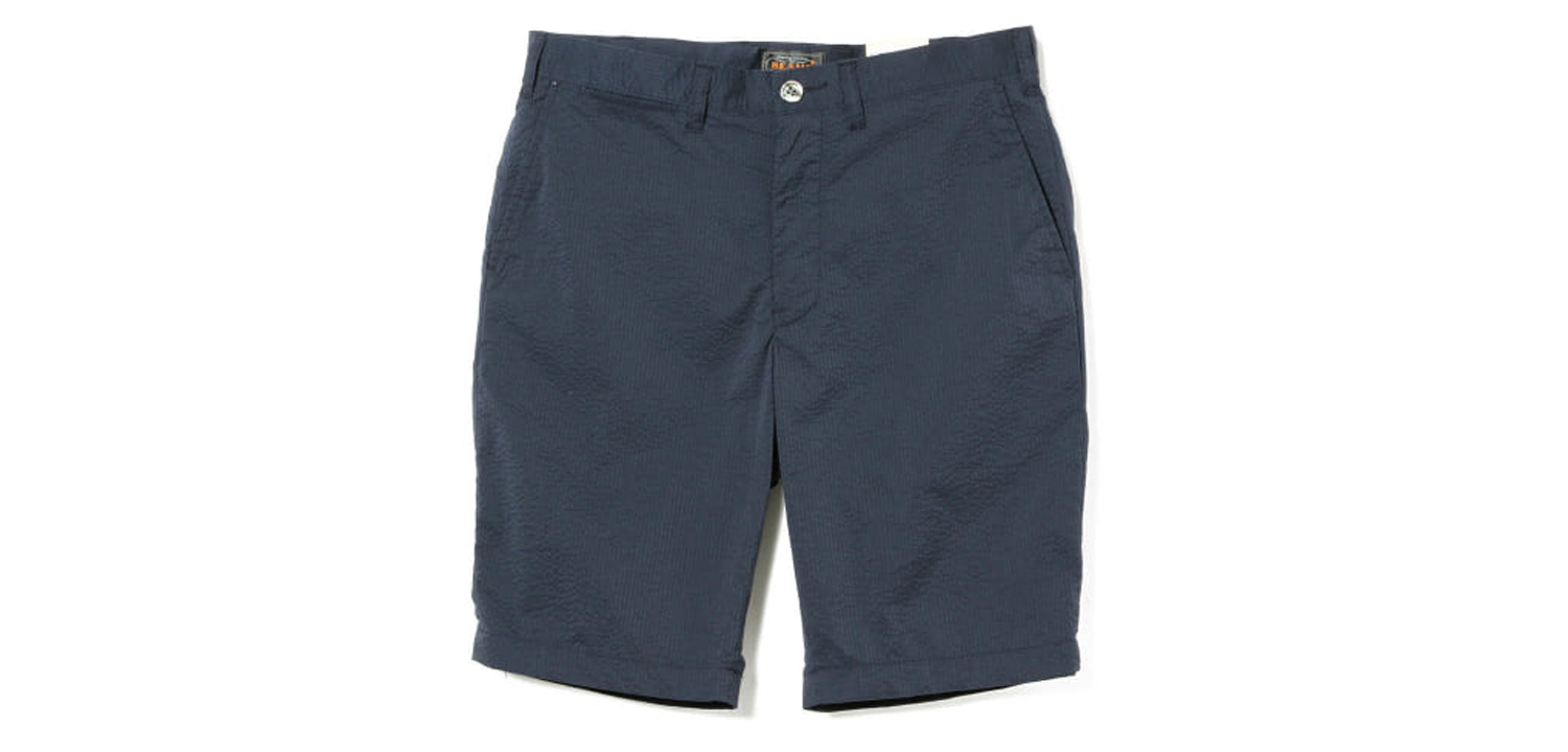 BEAMS PLUS / COOLMAX（R）シアサッカー アイビー ショーツ