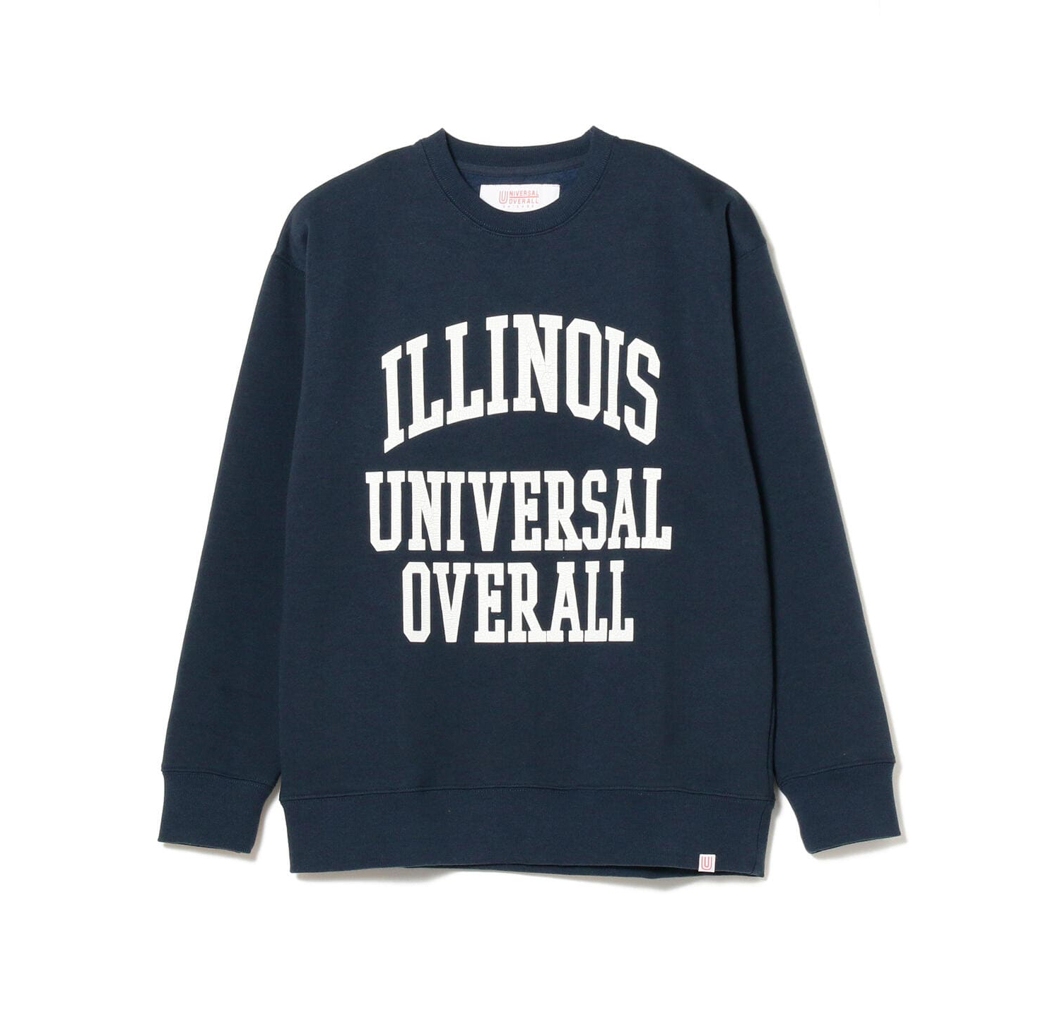 UNIVERSAL OVERALL x B:MING by BEAMS / 別注 カレッジプリント スウェットシャツ