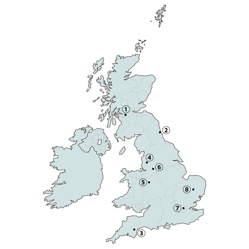 英国アウター名門分布図