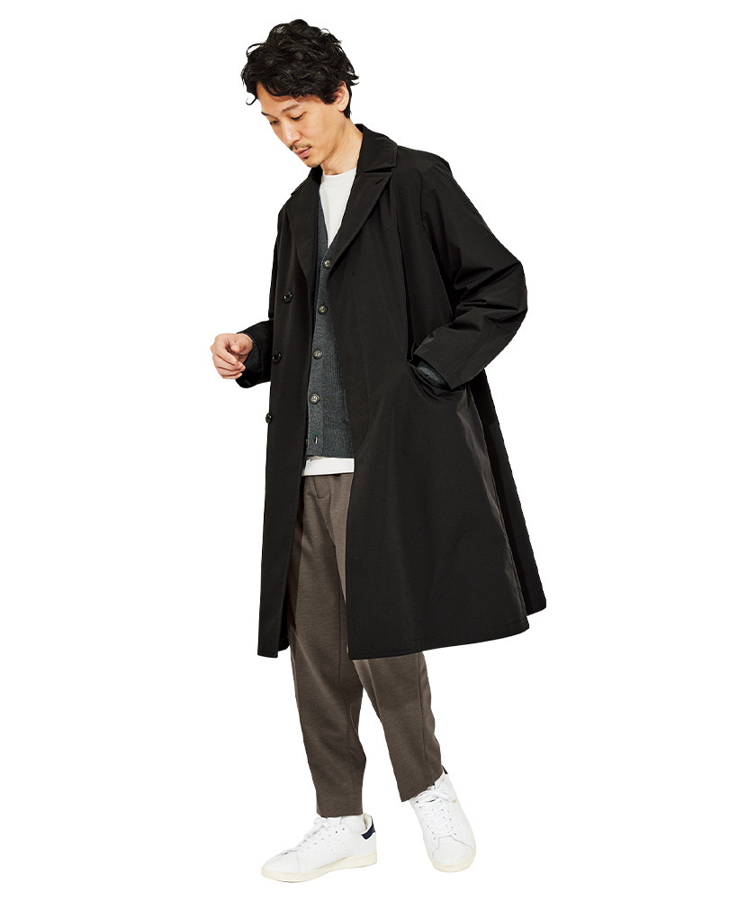 ORIHICA オリヒカのナナゴーキュースラックスのコートスタイル