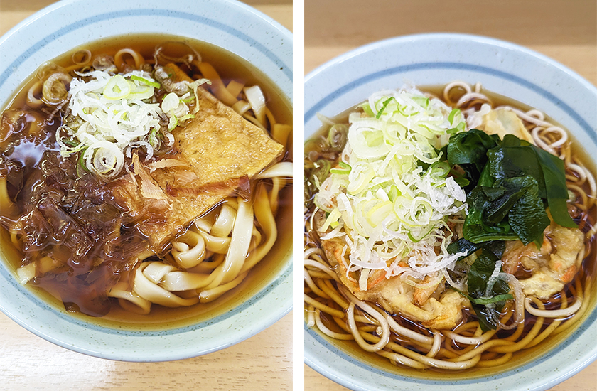 爽亭 東京きしめん 桜エビのせ かき揚げ天そば