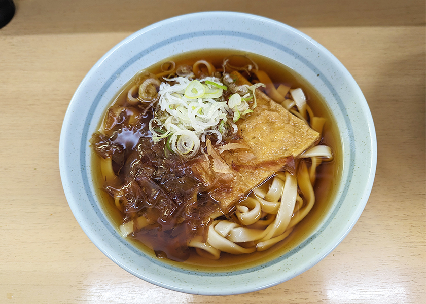 爽亭の東京きしめん