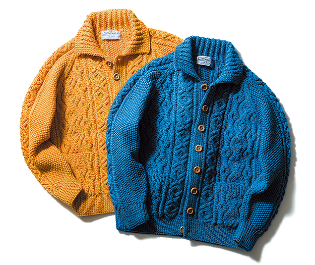 INVERALLAN インバーアランのカラー カーディンガン