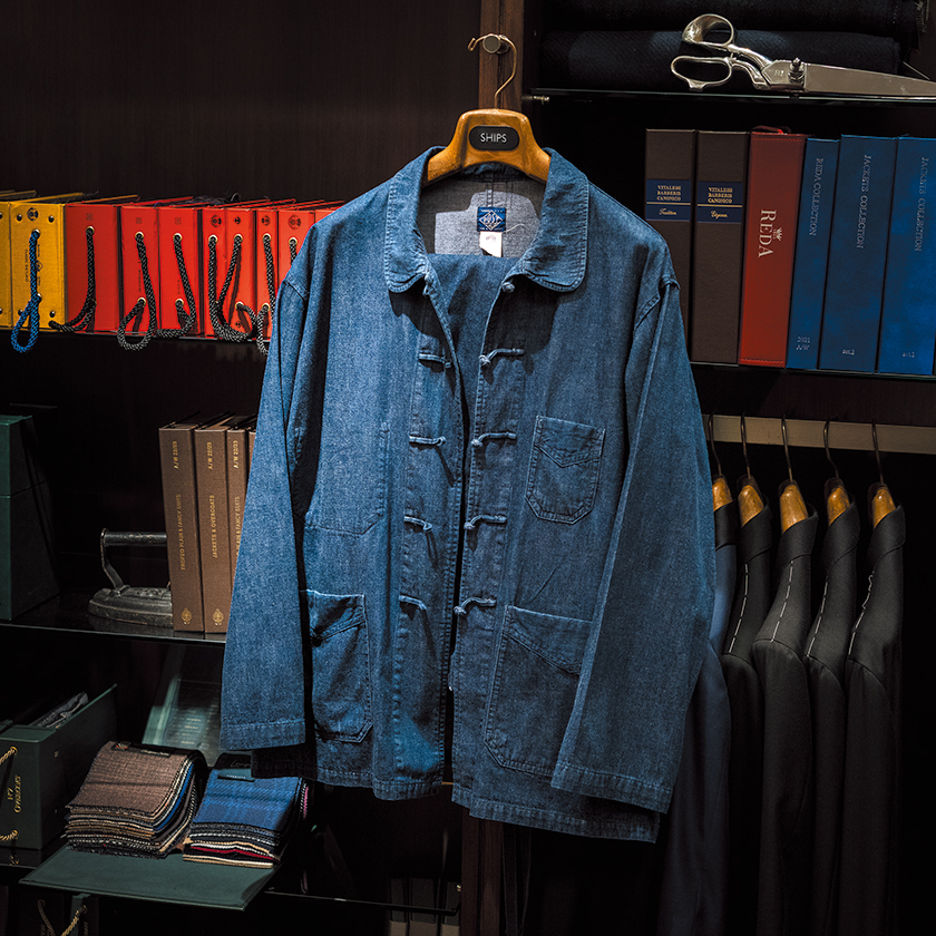 POST O'ALLS ポストオーバーオールズのフレンチチャイナジャケット